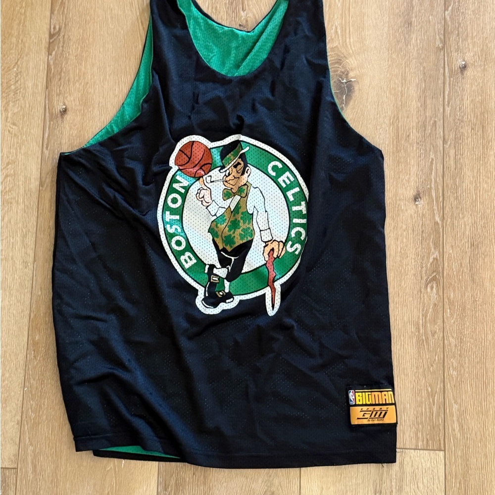 Vintage NBA Boston Celtics Reversible Jersey Bigman GIII Sports Size XL Tank Top
